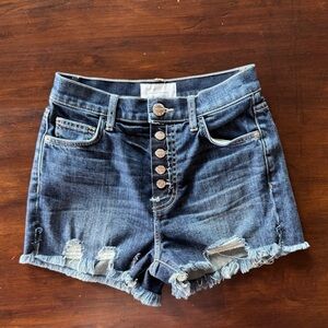 Current/Elliot The Ultra High Rise Bellco Cutaway Fly Shorts